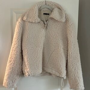 New J. Crew Cream Teddy Jacket Sherpa Medium